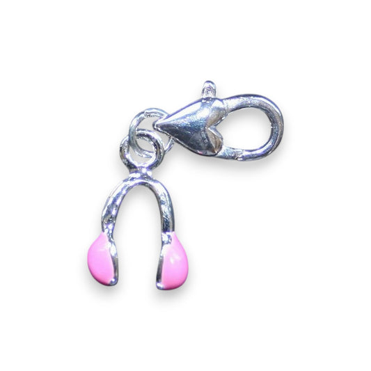 x1 Charm Casque Audio – Émail Rose – 33 mm