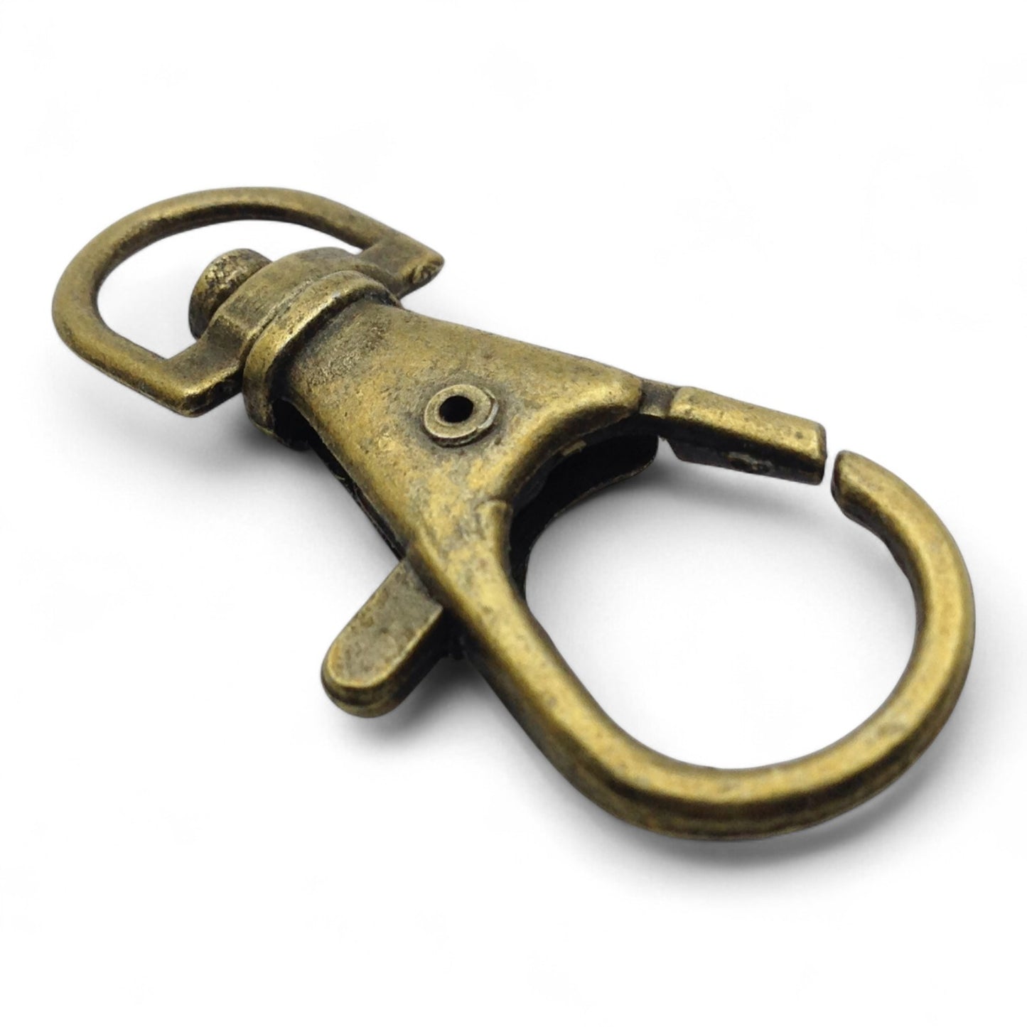 x2 Fermoirs Mousquetons Porte-Clés – 35x13 mm – Bronze ou Cuivré