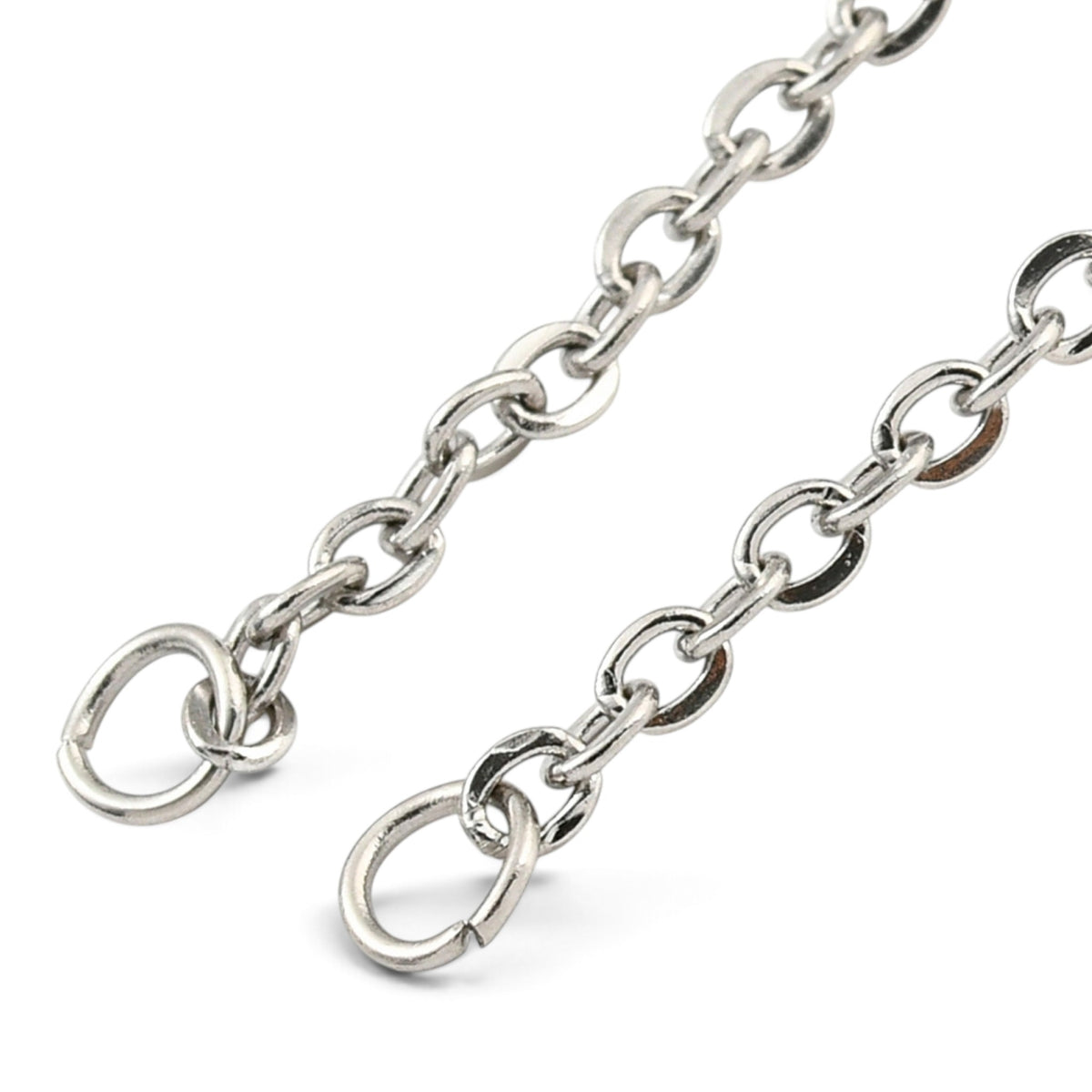 Collier en acier inoxydable 304 en 2 parties avec anneaux pour connecteur (46,5 cm + 5,5 cm)
