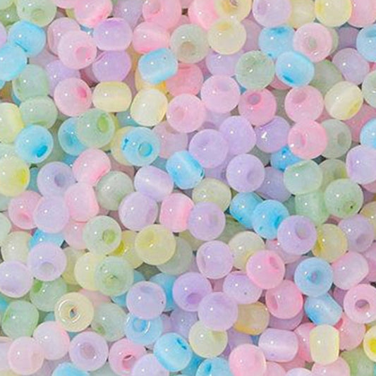 Perles “Tiny Œil de Chat” en Verre – 4 x 3 mm – Sachet de 20 g