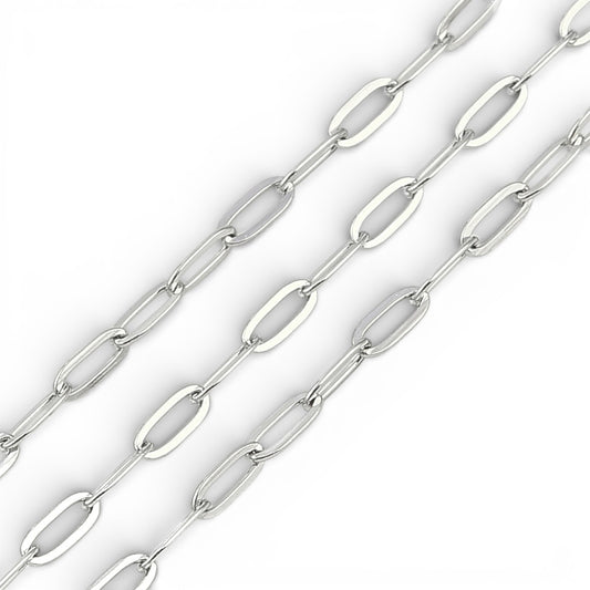 x20 cm Chaîne Maille Trombone – Acier Inoxydable 304