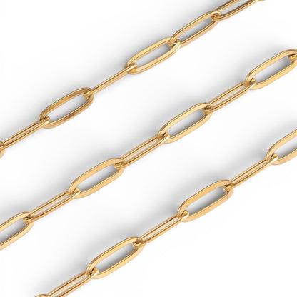 x20 cm Chaîne Maille Trombone – Acier Inoxydable 304