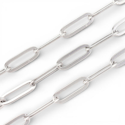 x20 cm Chaîne Maille Trombone – Acier Inoxydable 304