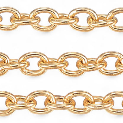 x20cm Chaîne à Maillons Soudés – Acier Inoxydable 304 – 2,5 x 2 mm