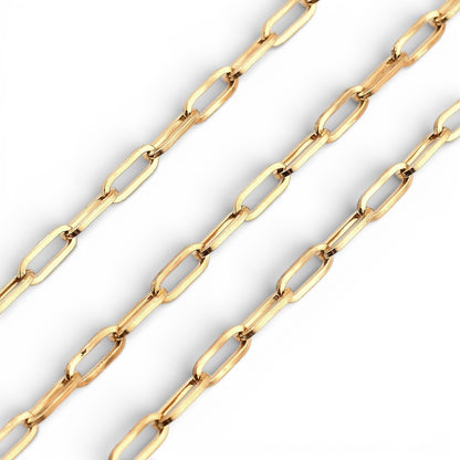 x20 cm Chaîne Maille Trombone – Acier Inoxydable 304