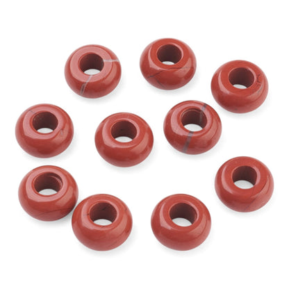 x1 Perle Européenne en Pierre Naturelle – Rondelles à Gros Trou – Ø 12 mm