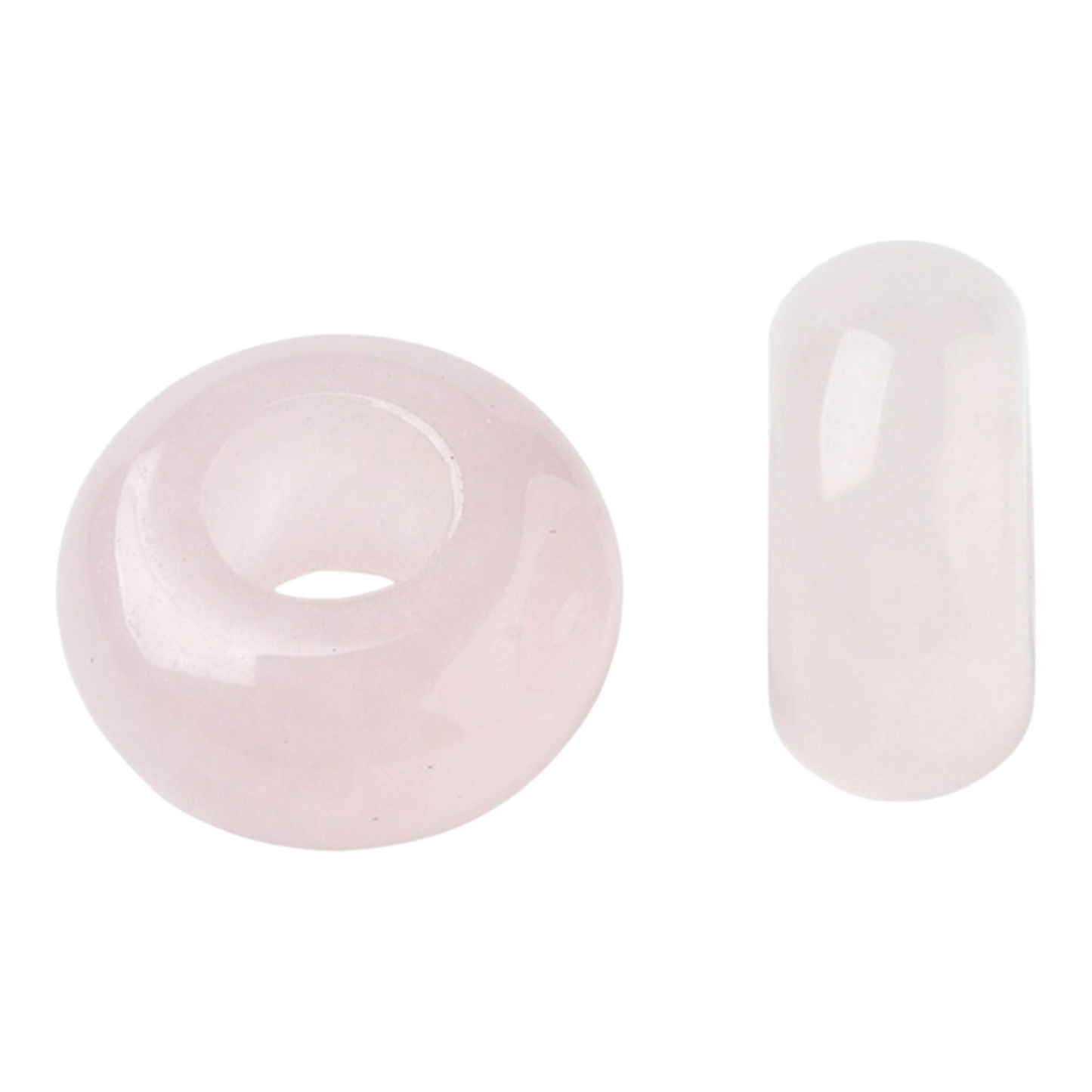 x1 Perle Européenne en Pierre Naturelle – Rondelles à Gros Trou – Ø 12 mm