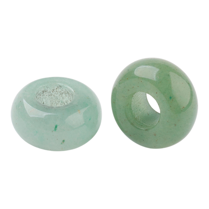 x1 Perle Européenne en Pierre Naturelle – Rondelles à Gros Trou – Ø 12 mm