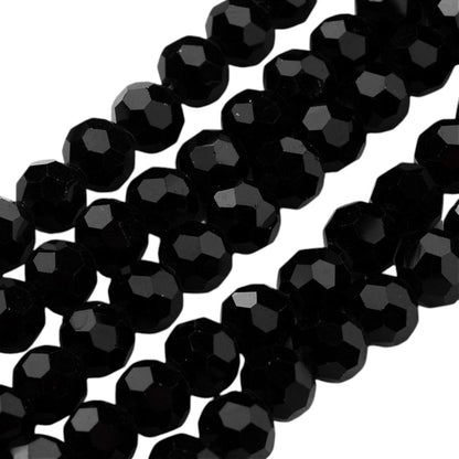 x1 Fil de Perles en Verre Facettées – 8 mm – Couleurs au choix (32 facettes)