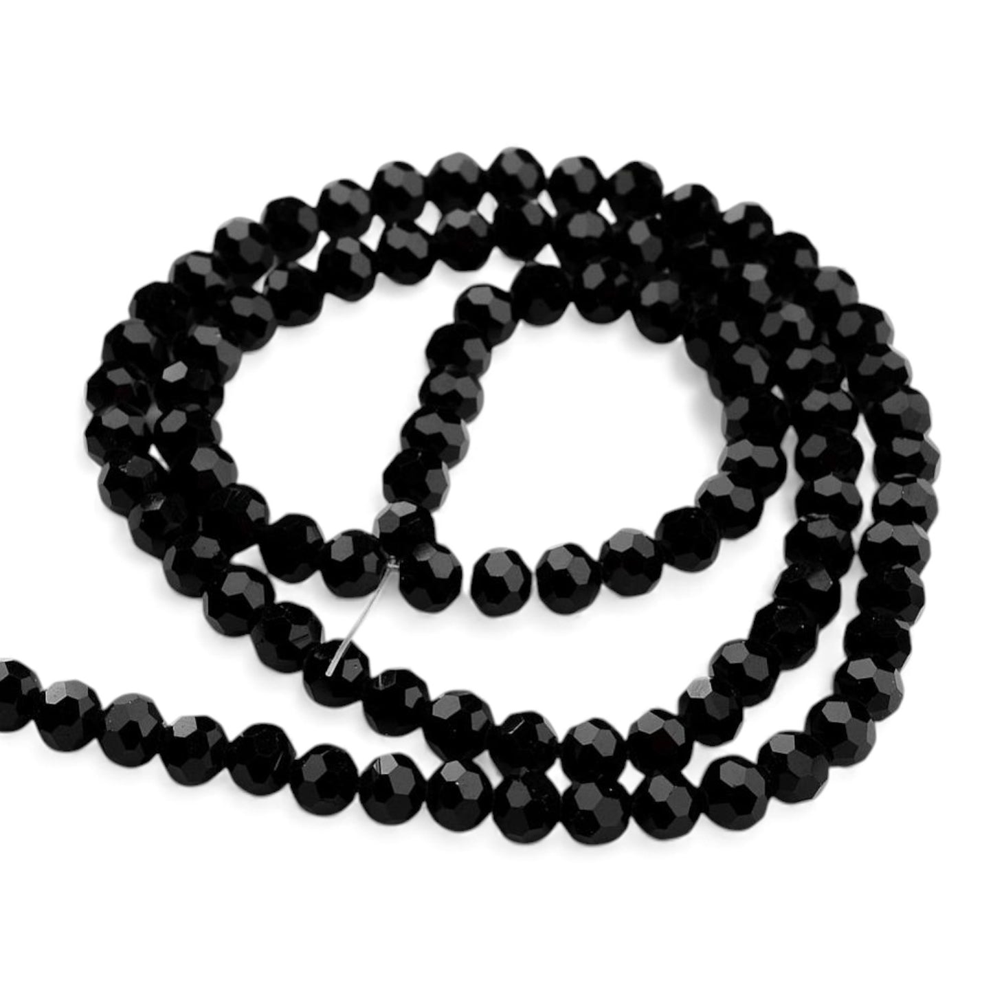 x1 Fil de Perles en Verre Facettées – 8 mm – Couleurs au choix (32 facettes)