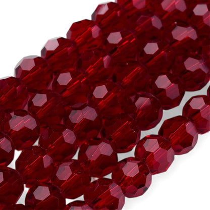 x1 Fil de Perles en Verre Facettées – 8 mm – Couleurs au choix (32 facettes)