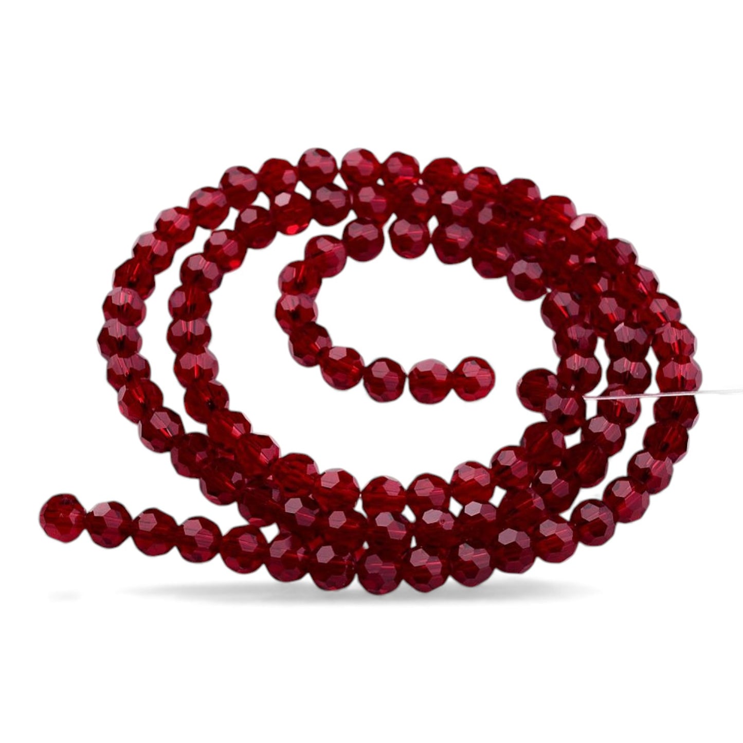 x1 Fil de Perles en Verre Facettées – 8 mm – Couleurs au choix (32 facettes)