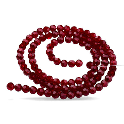 x1 Fil de Perles en Verre Facettées – 8 mm – Couleurs au choix (32 facettes)