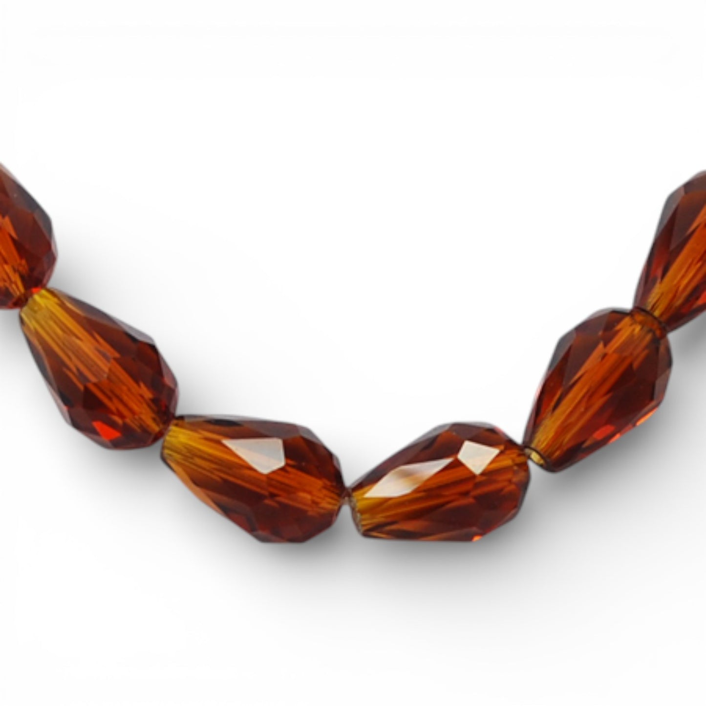 x10 Perles Gouttes en Verre Électroplaqué AB – 15 mm