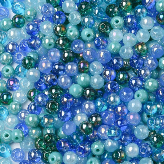 Collection de Perles en verre – “Tiny Color” – 4 mm x20g