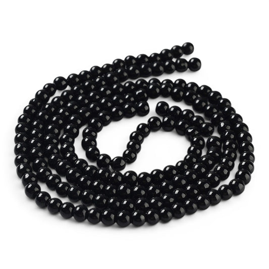 Fil de Perles en verre nacré – 4/5 mm – Environ 200 perles