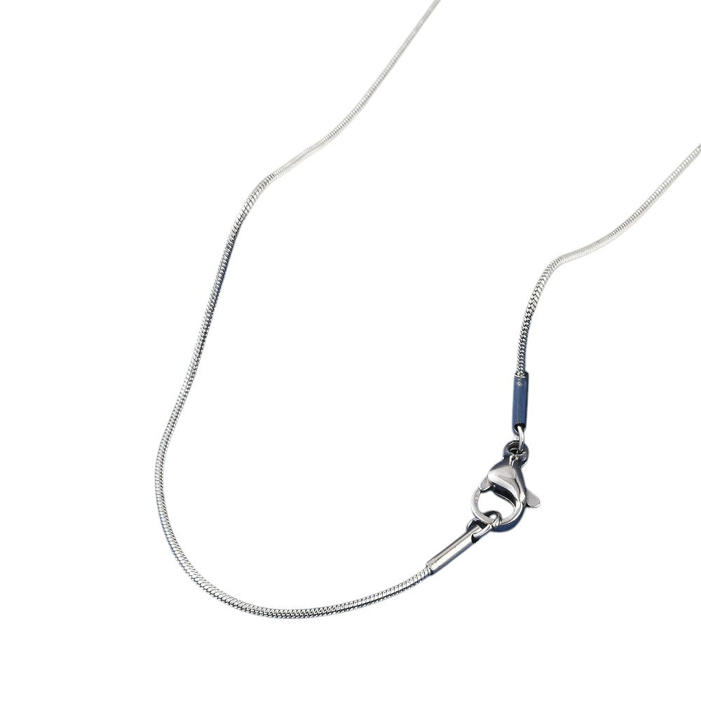 Collier chaîne serpent en acier inoxydable 304 – 46 cm - Ø 0,9 mm