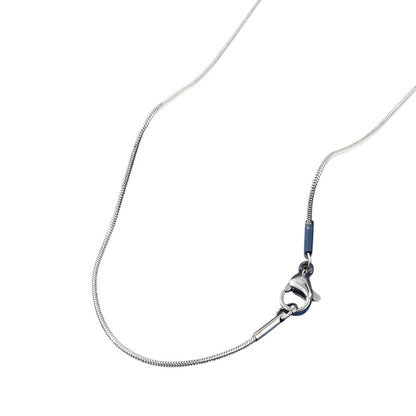 Collier chaîne serpent en acier inoxydable 304 – 46 cm - Ø 0,9 mm