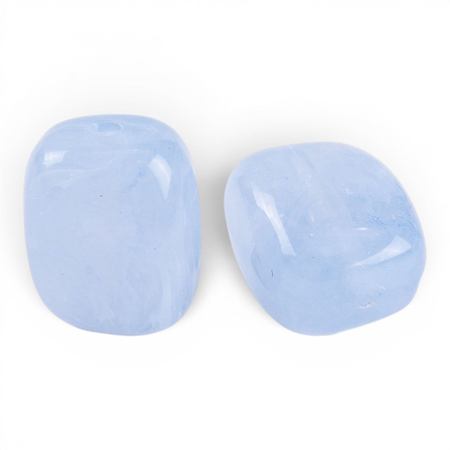 x10 Perles Acryliques Imitation Jade – Rectangulaires – 13x11mm