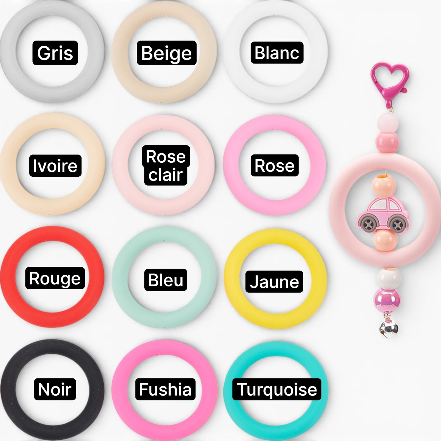 x1 Perle anneau en silicone – 64 mm