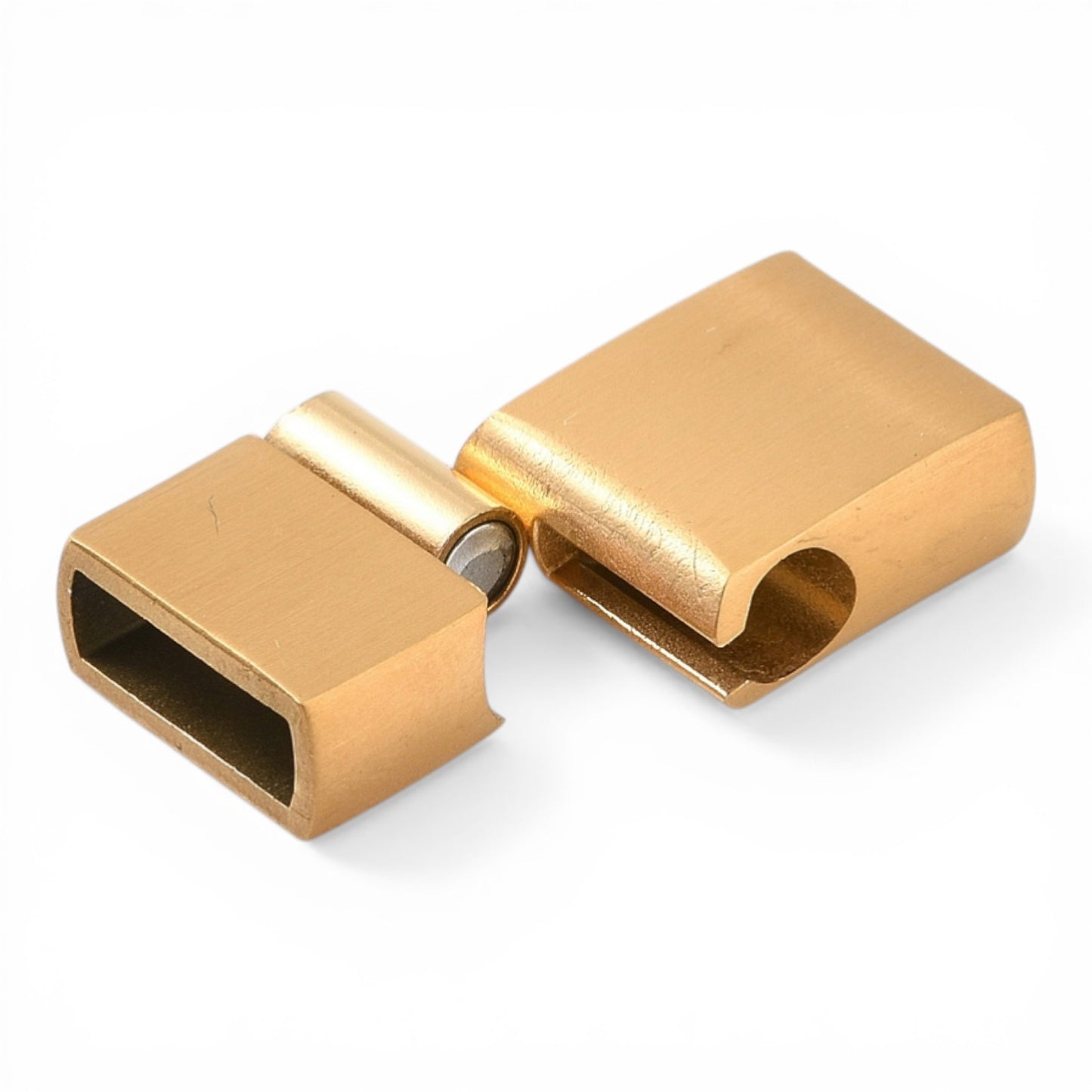 Fermoir Magnétique Rectangulaire en Acier Inoxydable 304 – Doré ou Acier – 20 mm