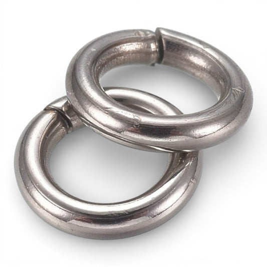 x20 Anneaux de Jonction Soudés en Acier Inoxydable 304 – 5 mm – Acier ou Doré