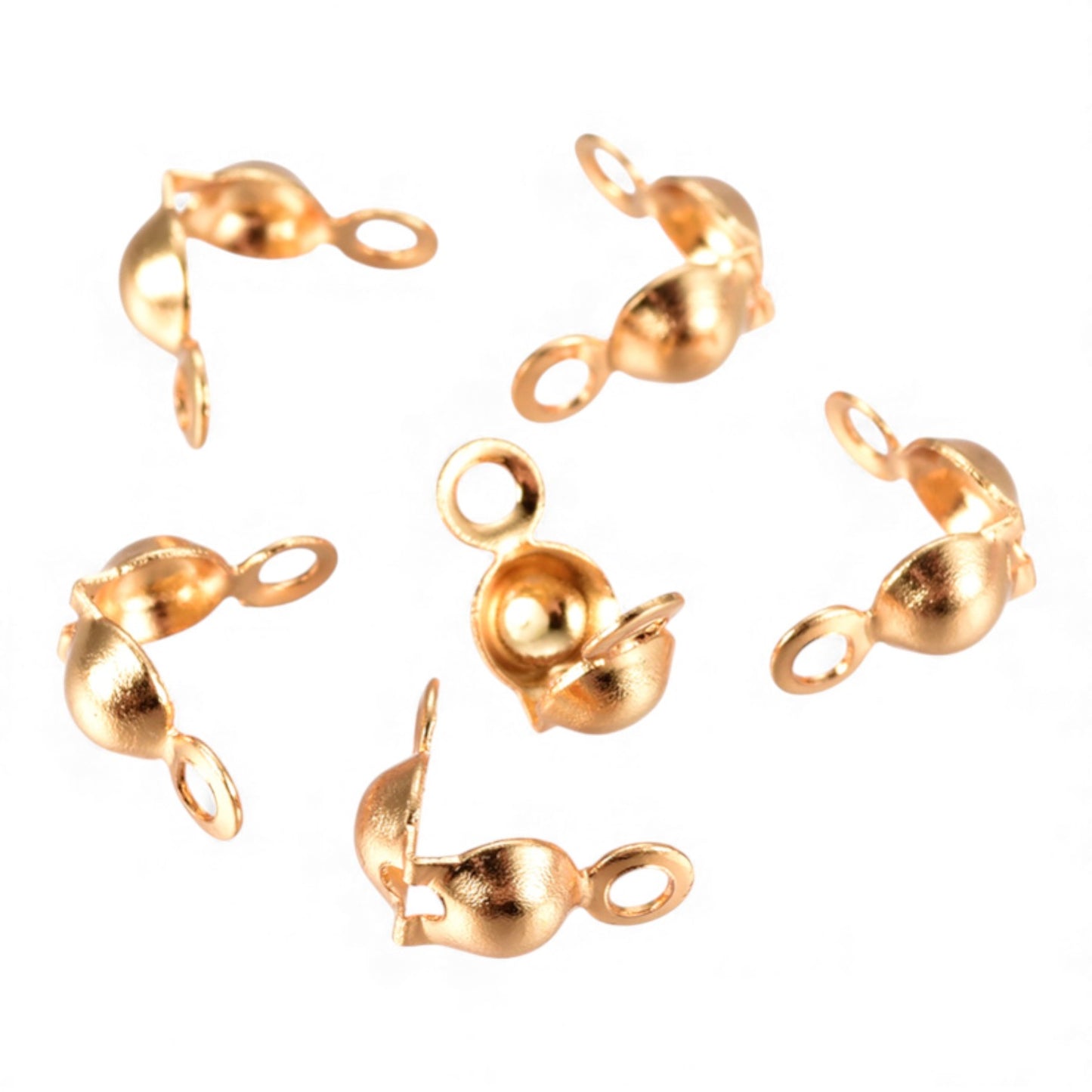 x10 – Cache-nœuds / Cache perles à écraser en Acier Inoxydable 304