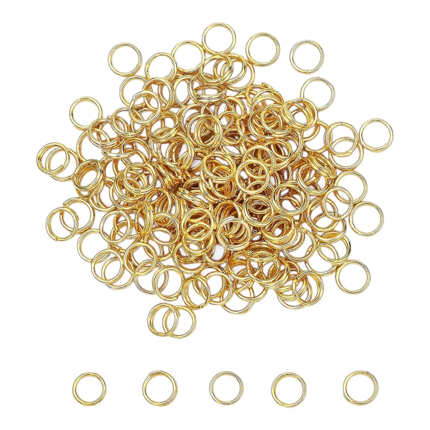 x20 Anneaux Doubles Ouverts en Acier Inoxydable 304 – 0,5 x 5 mm