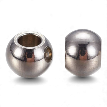 x10 Perles d’Espacement en Acier Inoxydable 304 – 4 ou 6 mm