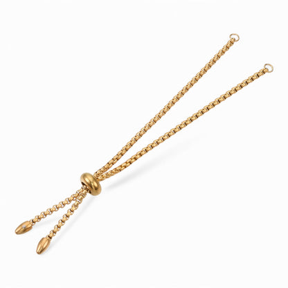 Bracelet coulissant réglable en acier inoxydable 304 - Doré ou Argenté