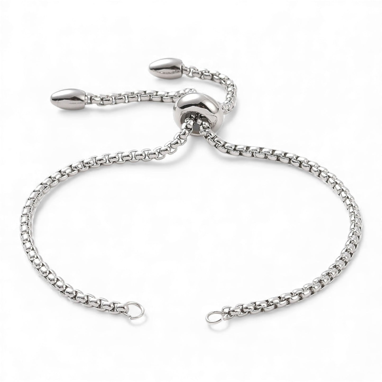 Bracelet coulissant réglable en acier inoxydable 304 - Doré ou Argenté