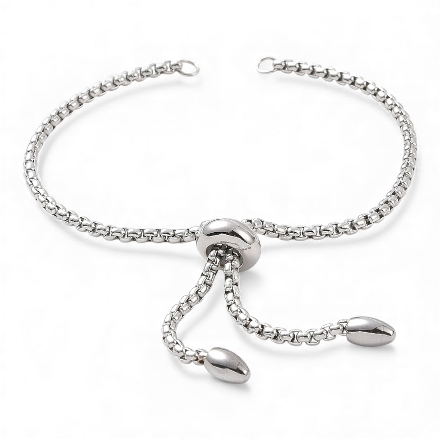 Bracelet coulissant réglable en acier inoxydable 304 - Doré ou Argenté