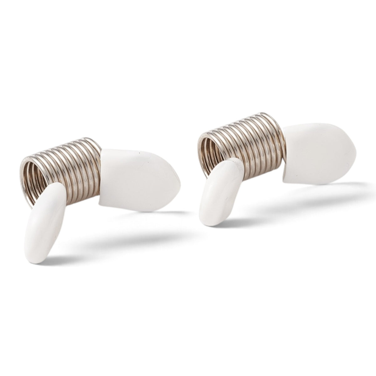 x2 Mini Pinces à Ressort pour Perles – Acier Inoxydable et Plastique