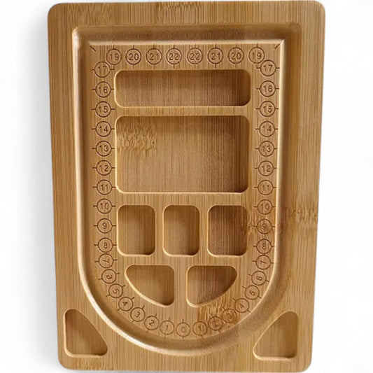 Plateau de Confection en Bois Massif Brut – 14 x 19 cm