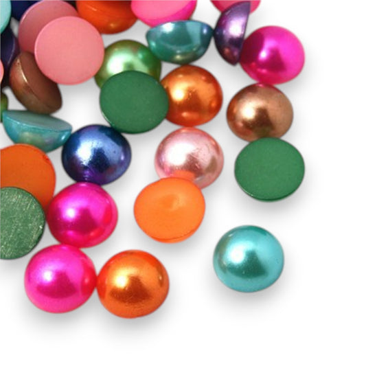Cabochons Demi-Perles en Acrylique – 4 mm