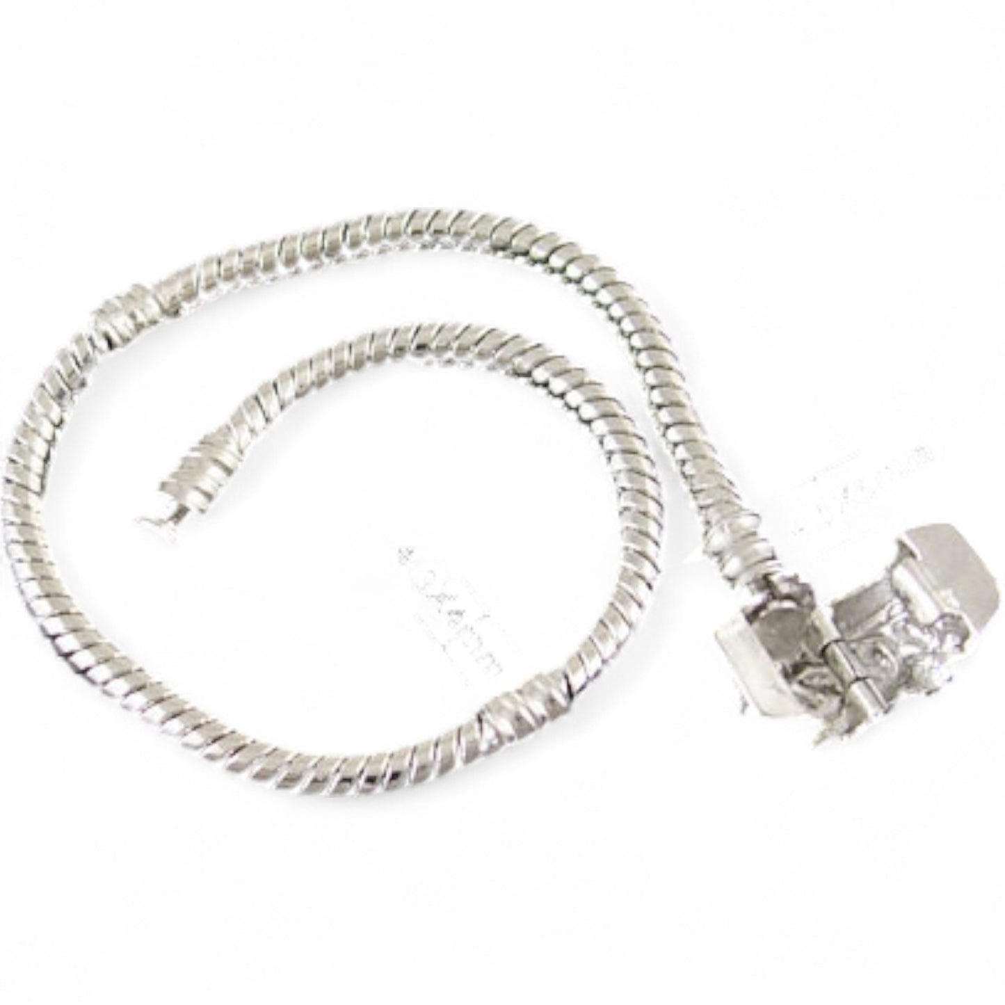 Bracelet base pour perles européennes – Laiton, fermoir intégré, 3 tailles au choix