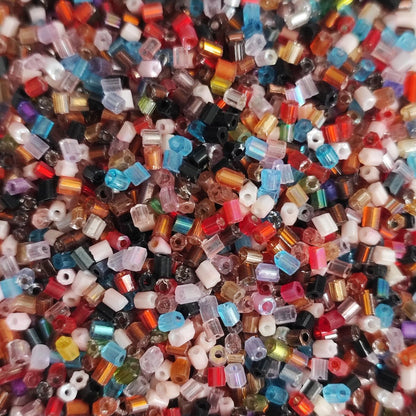 Perles de rocaille "cut" en verre – Taille 11/0 (~2,2mm) -25g