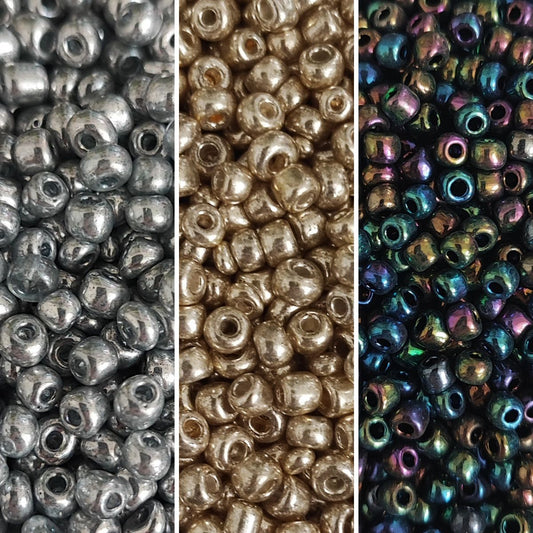 Perles de rocaille en verre – 3/4mm – Couleurs au choix