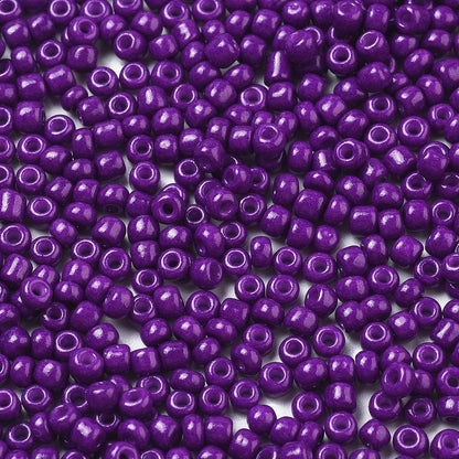 Perles de rocaille en verre 3mm – Couleurs opaques au choix - 25g