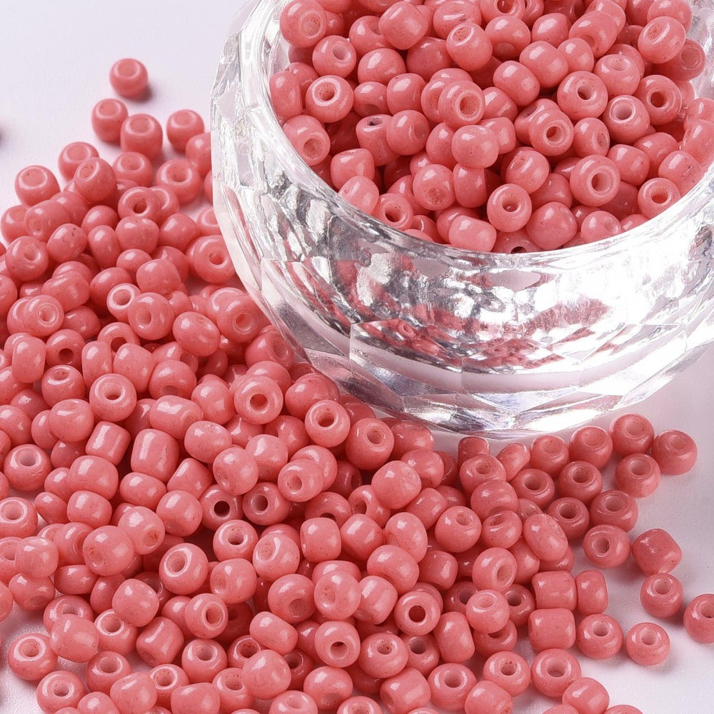 Perles de rocaille en verre 3mm – Couleurs opaques au choix - 25g