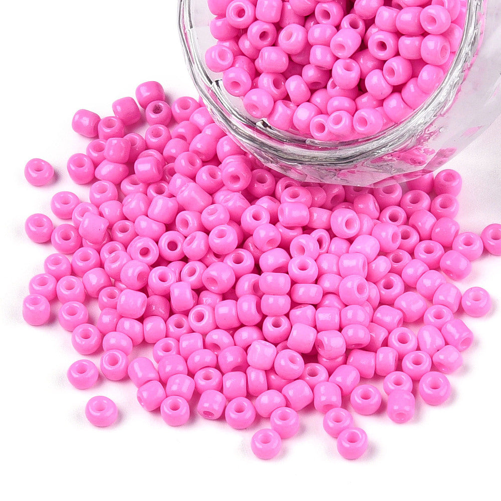 Perles de rocaille en verre 3mm – Couleurs opaques au choix - 25g