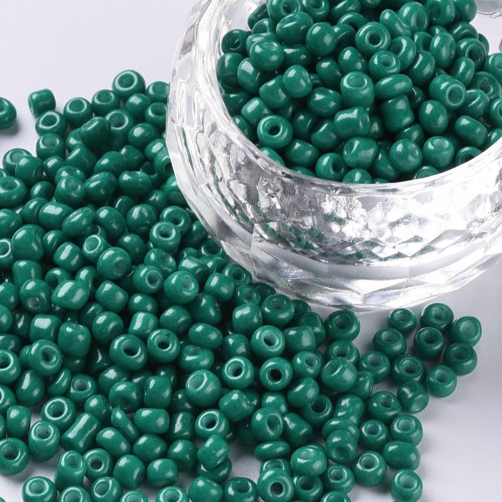 Perles de rocaille en verre 3mm – Couleurs opaques au choix - 25g