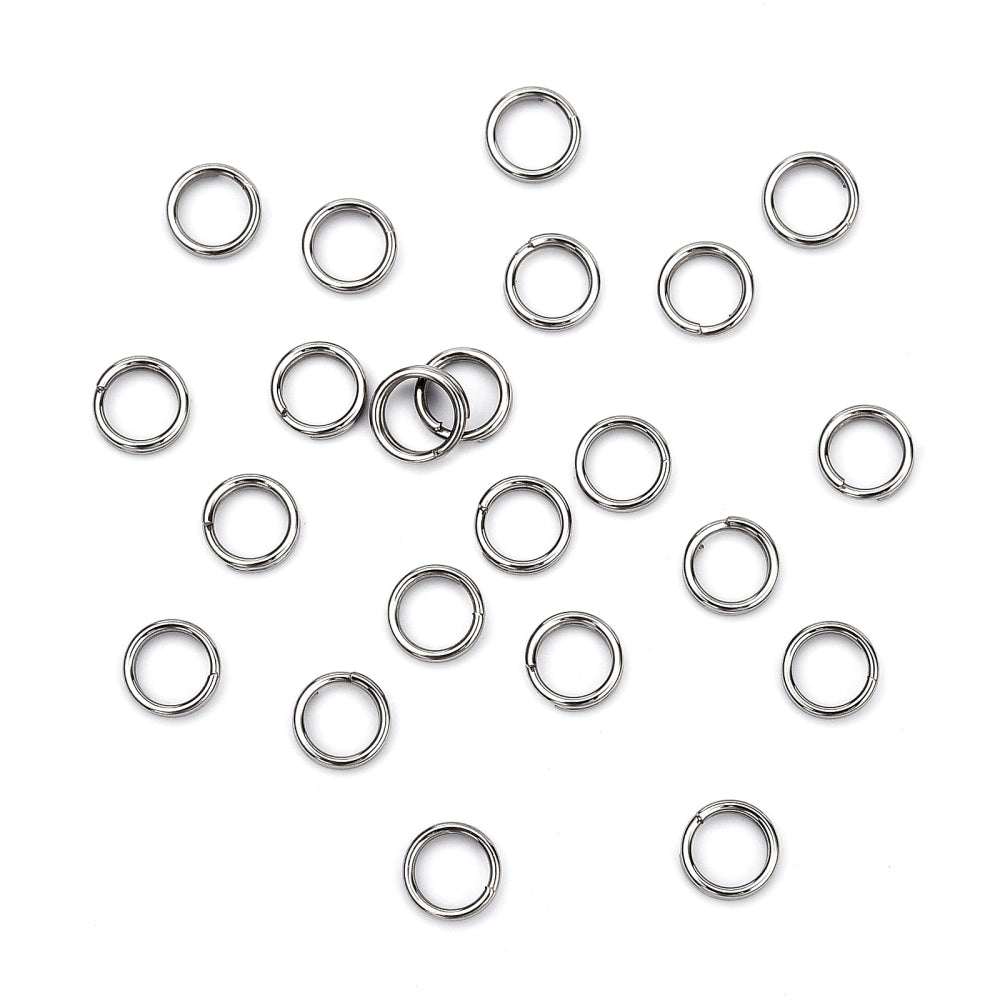 Anneaux de jonction doubles en acier (Split Ring) 5x1mm