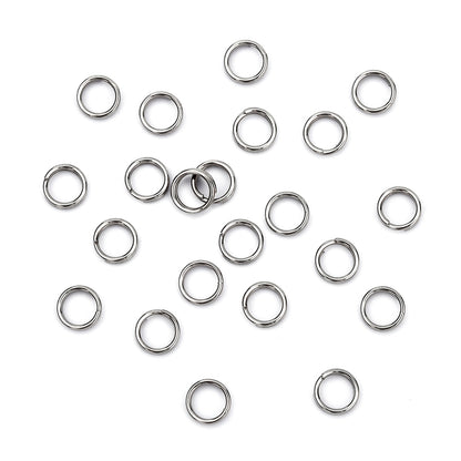 Anneaux de jonction doubles en acier (Split Ring) 5x1mm