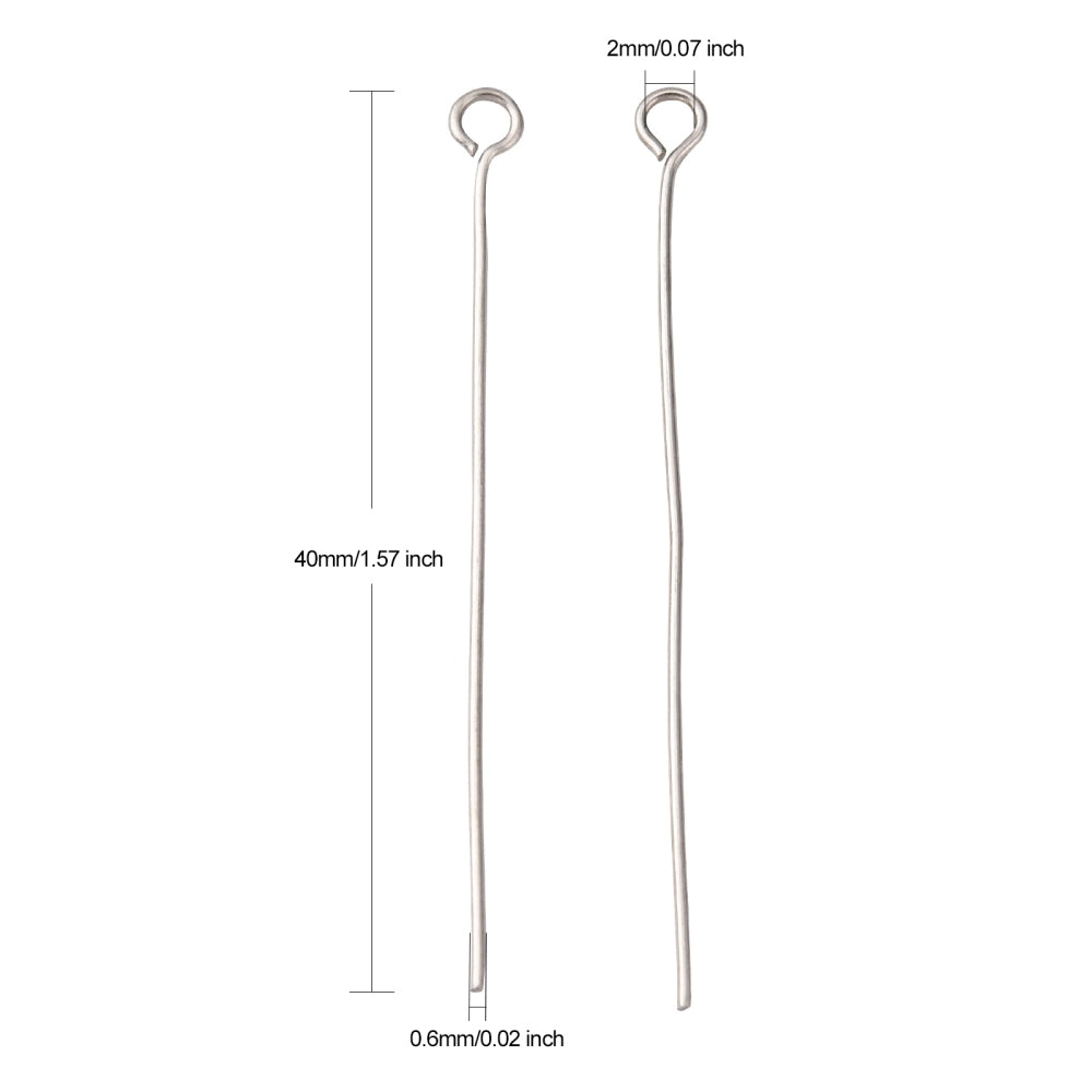 Tiges à tête oeil – Acier inoxydable 304 – 40mm
