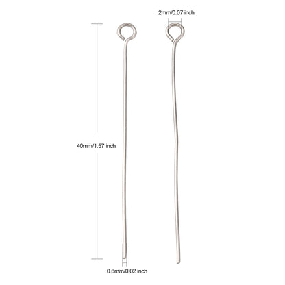 Tiges à tête oeil – Acier inoxydable 304 – 40mm