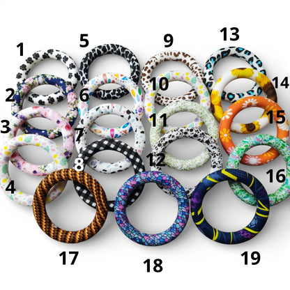 x1 Anneau rond en silicone imprimé – 64 mm
