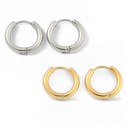 1 paire Boucles d’Oreilles Créoles Acier Inoxydable 304 et 316 – 16, 23 ou 25 mm