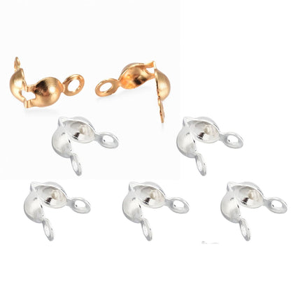 x10 – Cache-nœuds / Cache perles à écraser en Acier Inoxydable 304