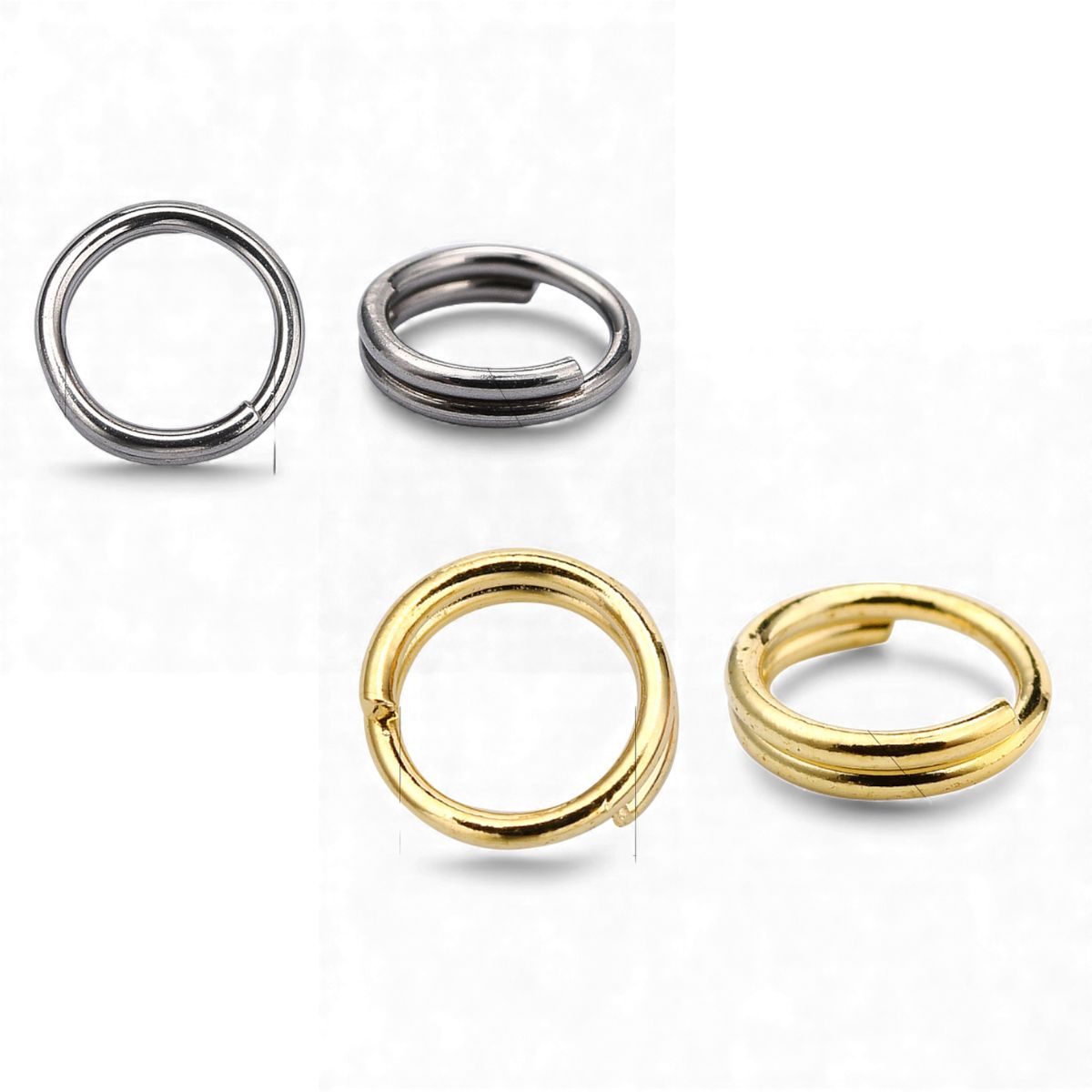 x20 Anneaux Doubles Ouverts en Acier Inoxydable 304 – 0,5 x 5 mm